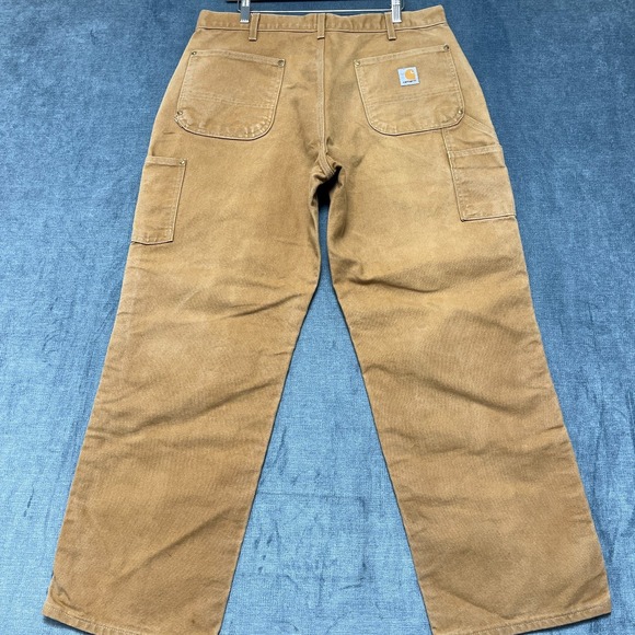 Carhartt Other - VTG USA Made Double Knee Carhartt Pants Mens 38x30 Brown Straight Leg